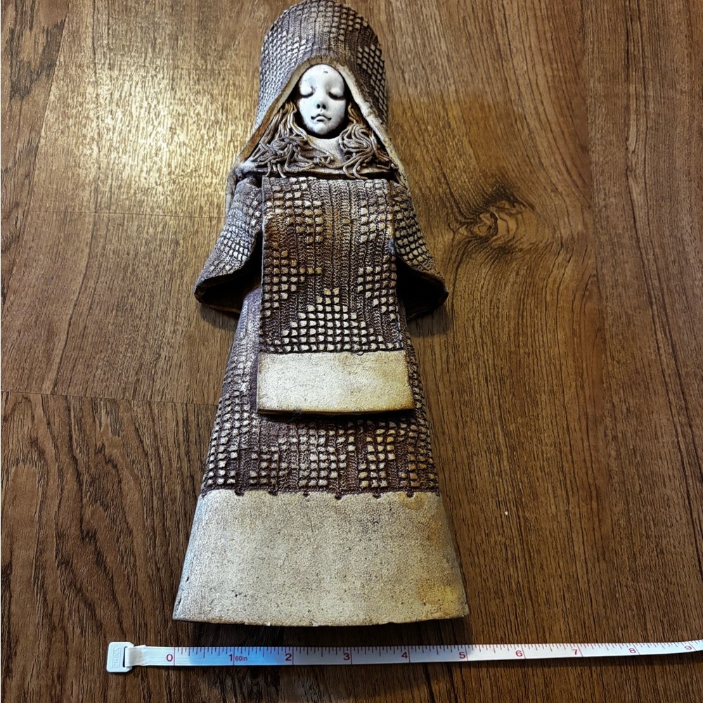 Rustic Brown and Cream Wall Art Sculpture